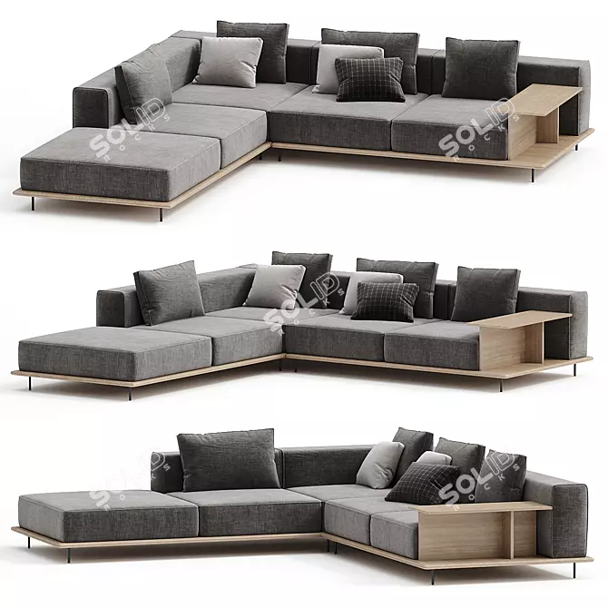 Corner Sofa Brera Poliform 3D model image 4