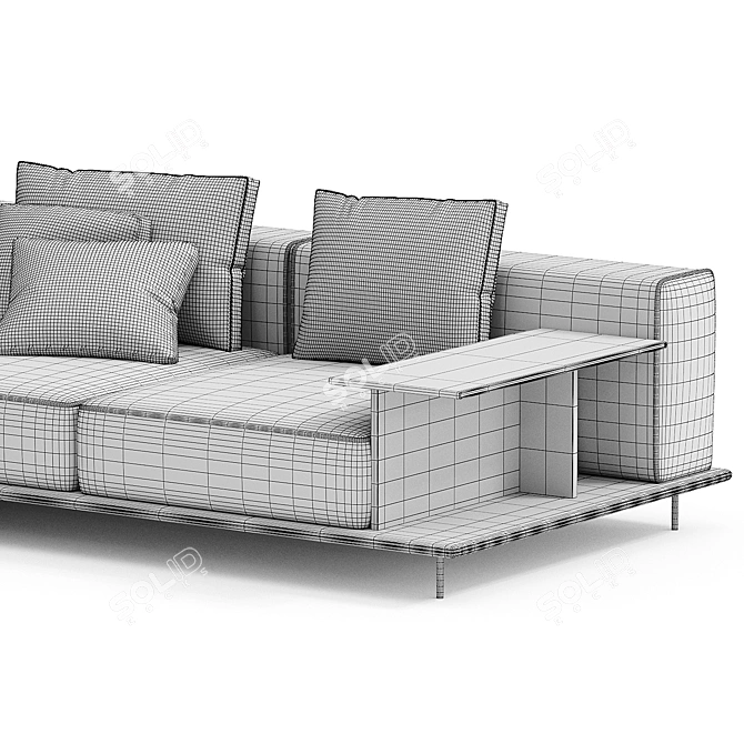 Corner Sofa Brera Poliform 3D model image 5