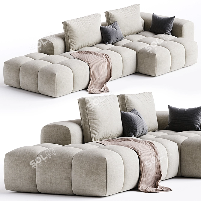 Modern Shamara Sofa with Corona Render 3D model image 1