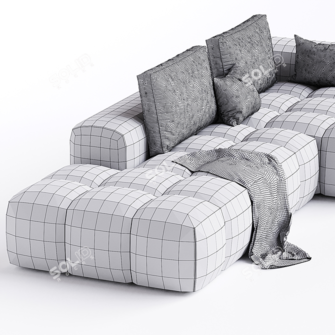 Modern Shamara Sofa with Corona Render 3D model image 3