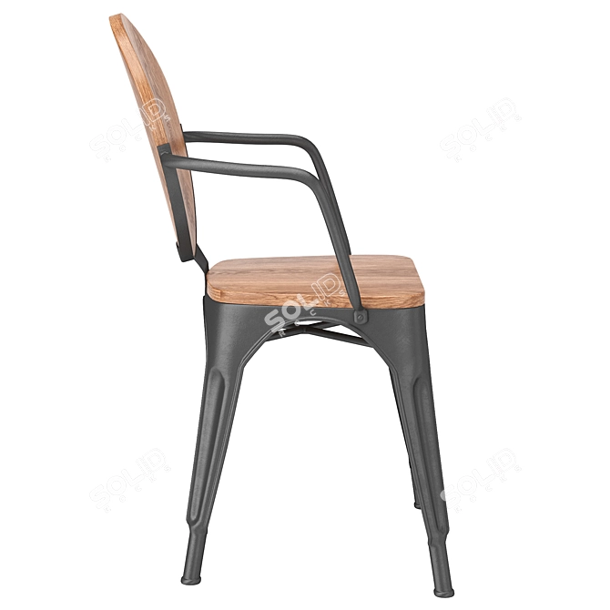 Modern Melita Dining Chair 3D model image 2