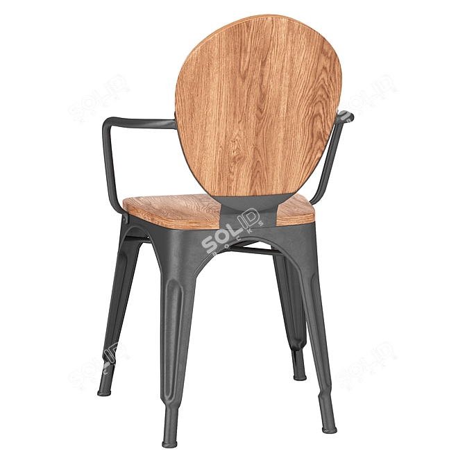 Modern Melita Dining Chair 3D model image 3