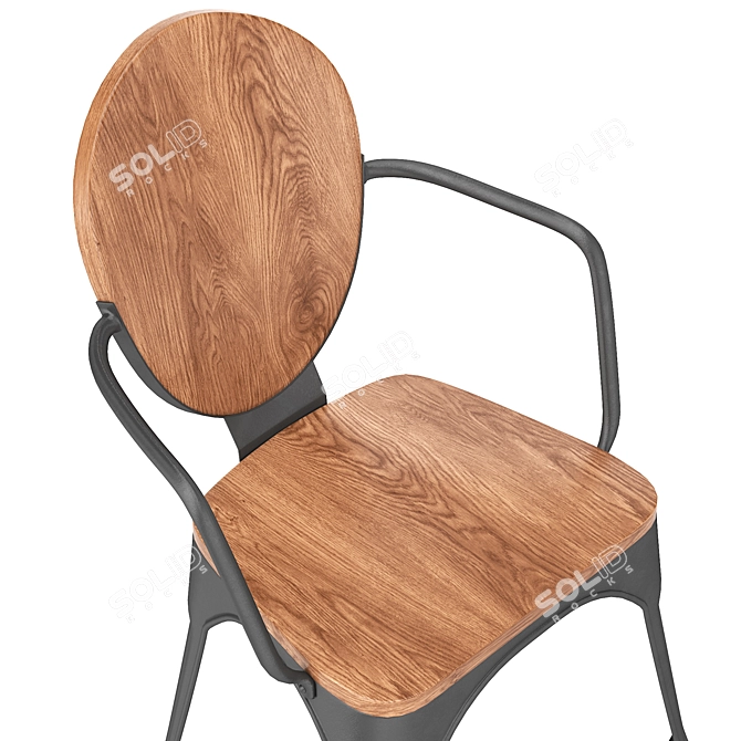 Modern Melita Dining Chair 3D model image 4