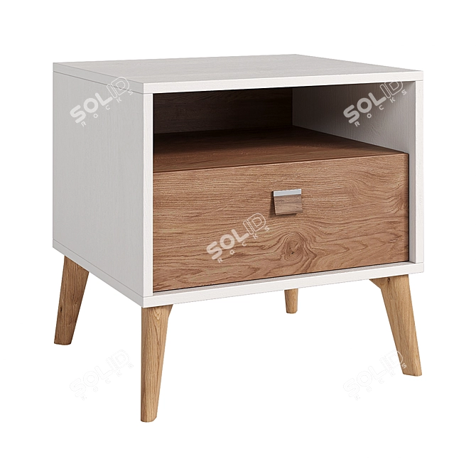 Modern Mayer Nightstand - Sleek Design 3D model image 1