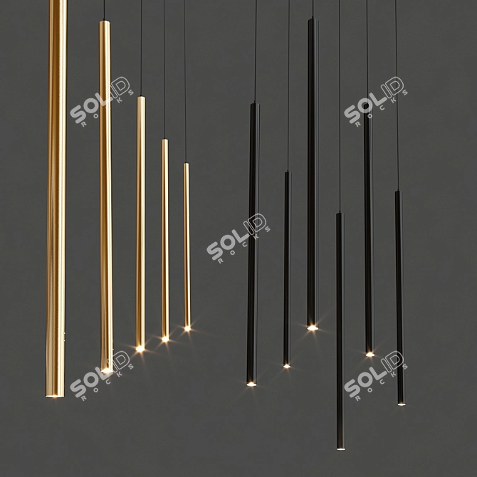 Modern Suspension Lighting Options 3D model image 2