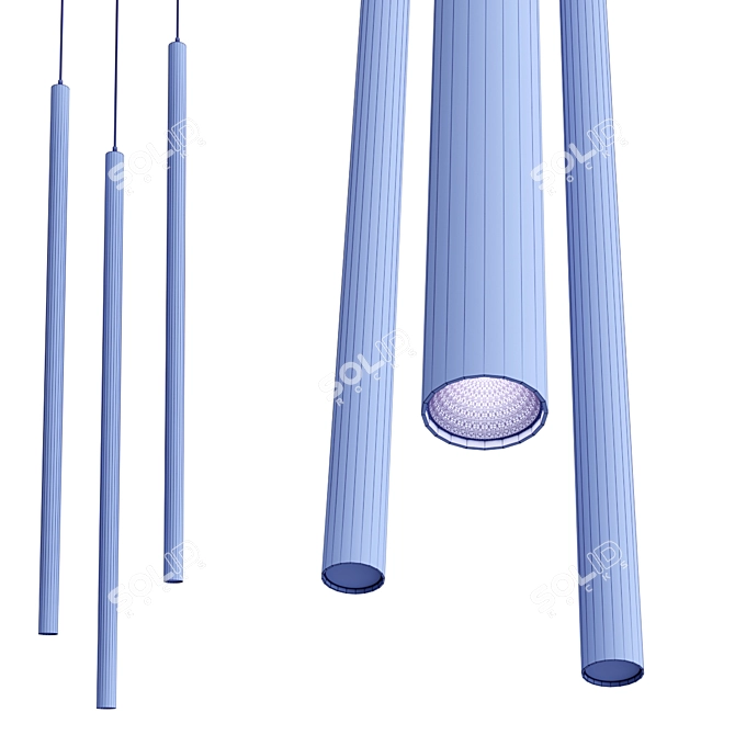 Modern Suspension Lighting Options 3D model image 4