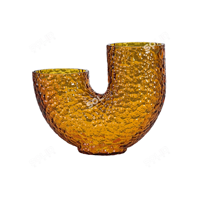 Set of Blown Glass Vases 3D model image 4