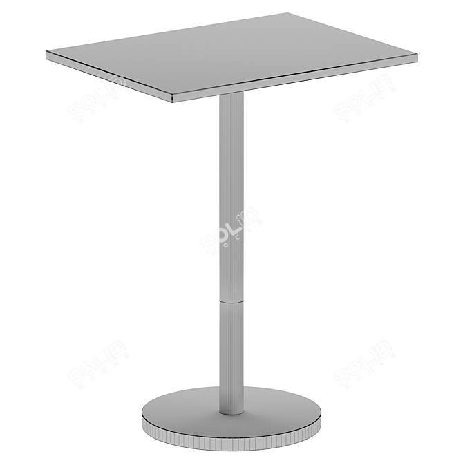 Gable Bistro Table: Sleek Design 3D model image 3