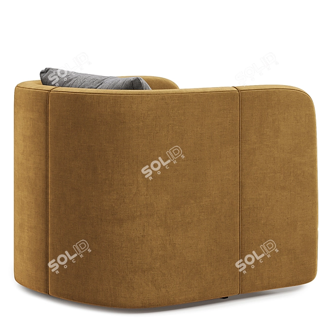 Colorful Parda Swivel Chair Set 3D model image 6
