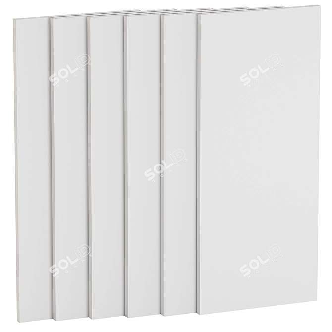 Texture Collection: 6 Colorful Wood Panels 3D model image 2