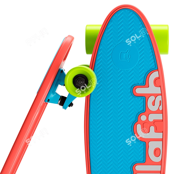 Chillafish Skaite Kids Skateboard 3D model image 2