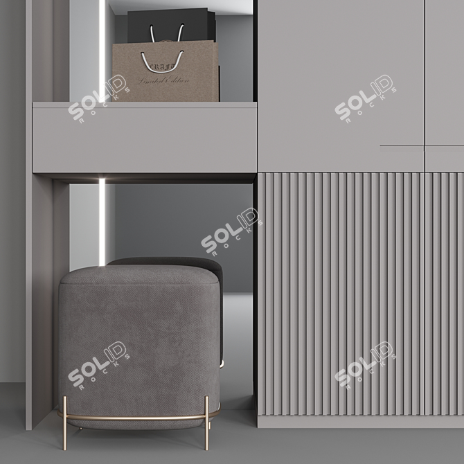 Customizable Entryway Storage System 3D model image 3