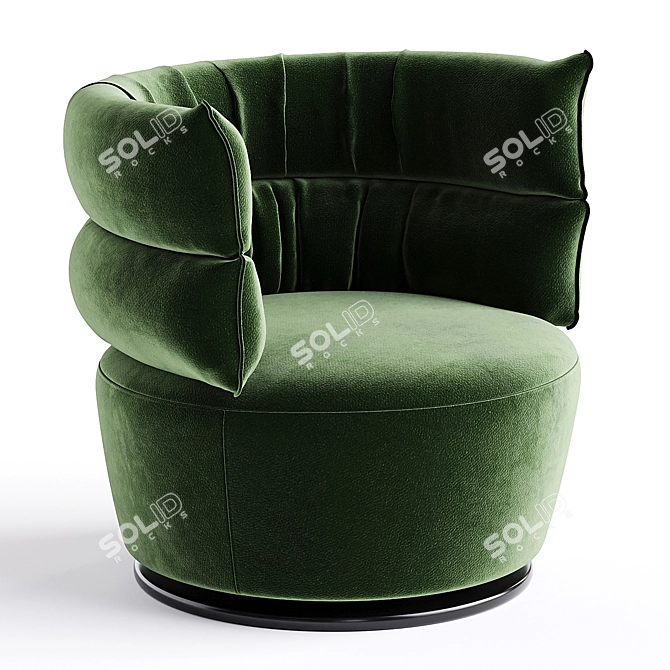 Modern Swivel Armchair Julie Design 3D model image 3