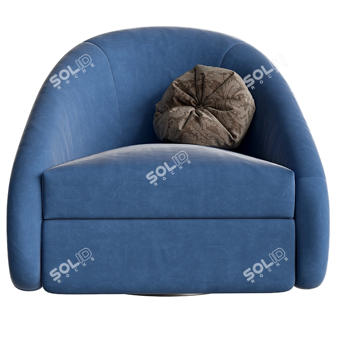 Regal Swivel Accent Chair 3D model image 2