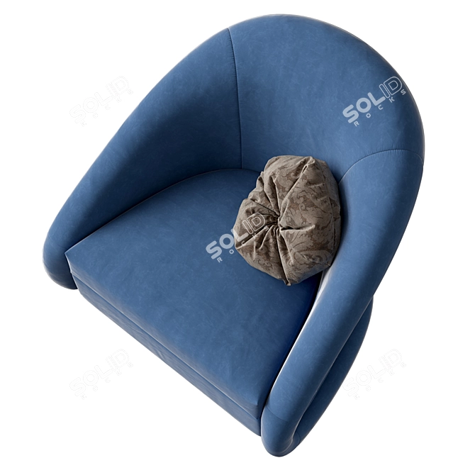 Regal Swivel Accent Chair 3D model image 5