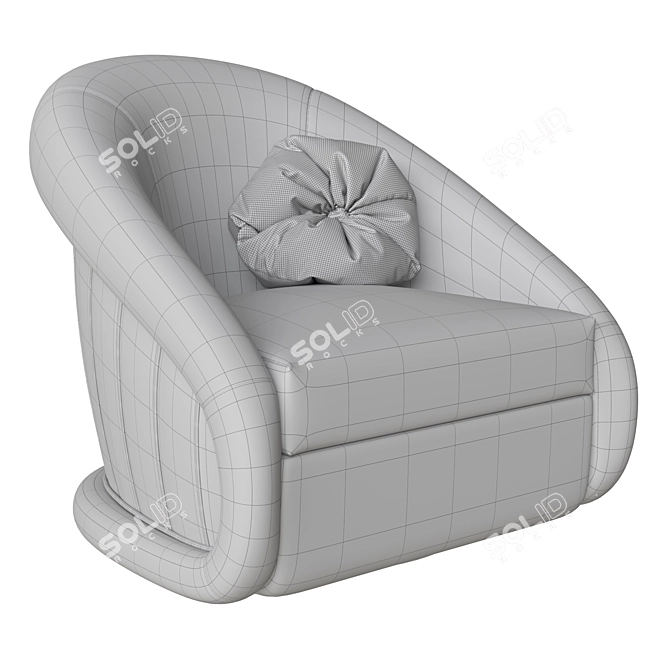 Regal Swivel Accent Chair 3D model image 6