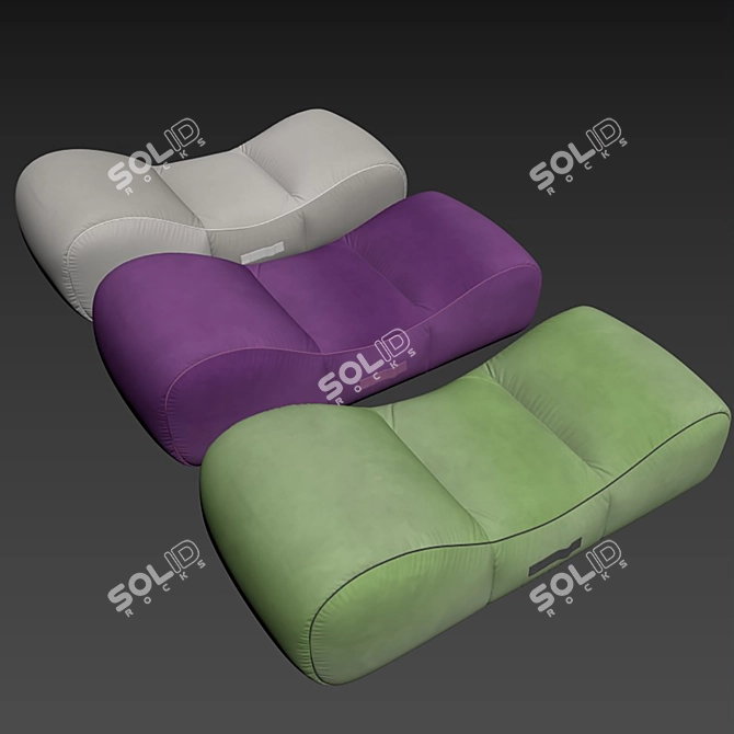 GART DUNE Fabric Spa Bed 3D model image 5