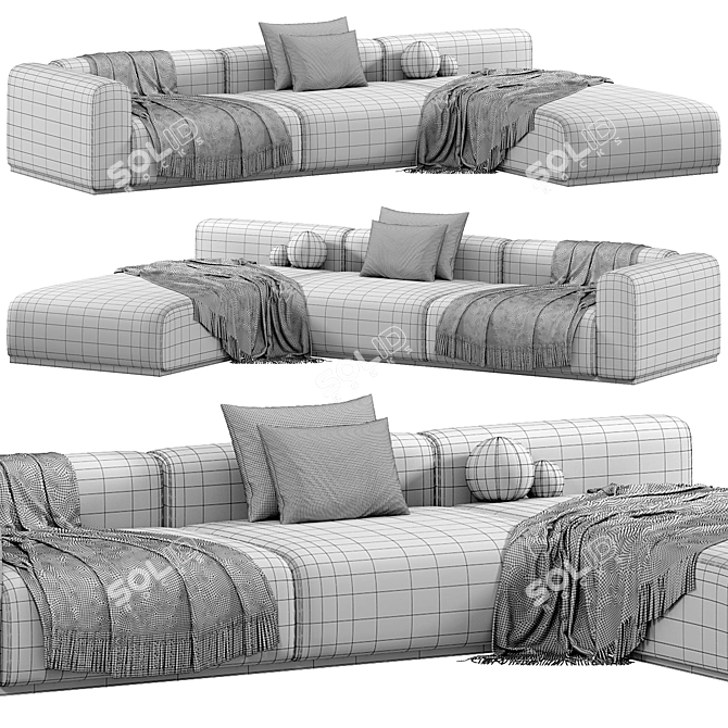 Modern MAHÈ Sofa Design 2015 3D model image 4