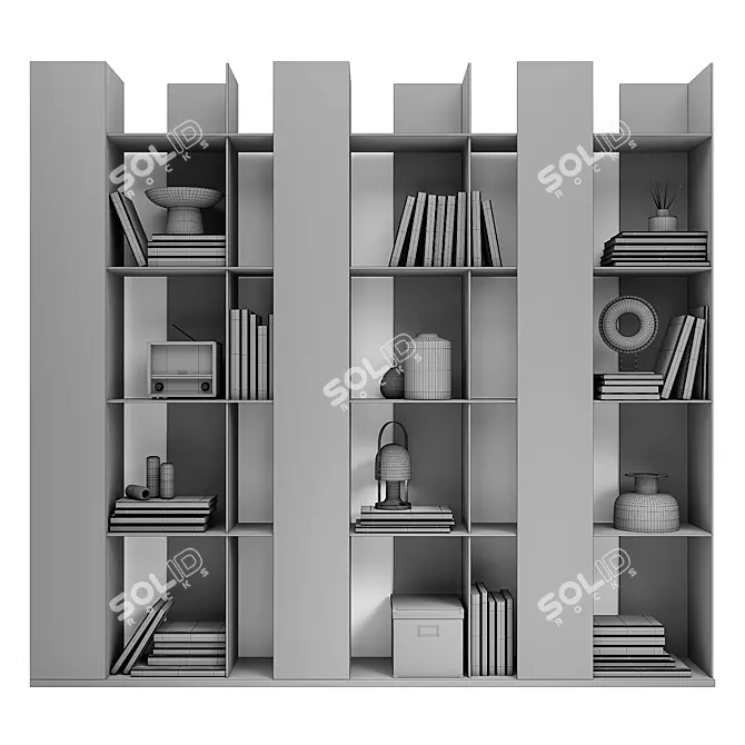 Mobenia Less Shelving Unit 3D model image 4