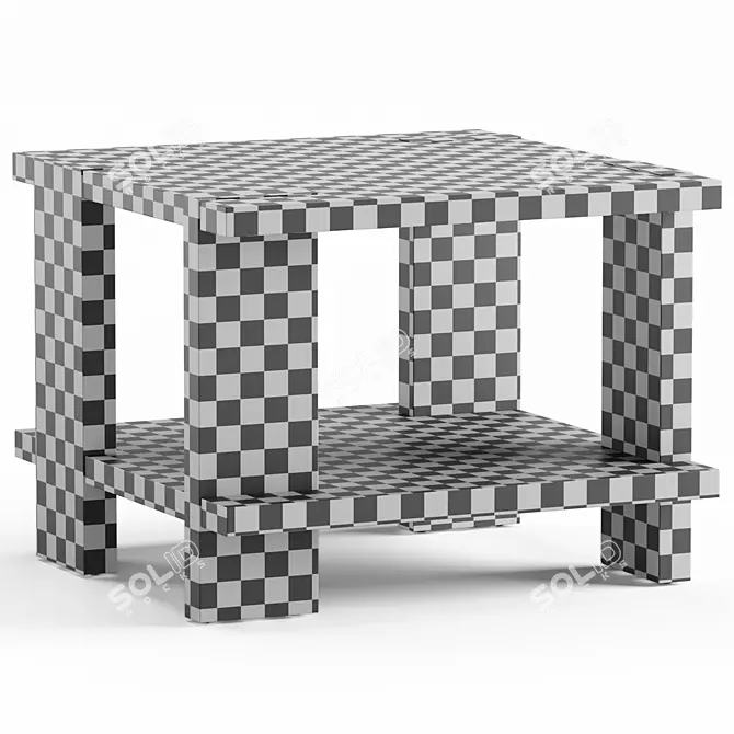 Modern ROLAND Side Table, Westelm 3D model image 4