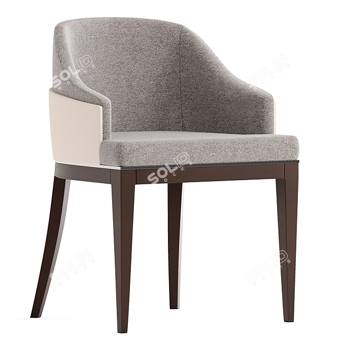 ASTER Modern Fabric Upholstered Chair 3D model image 1