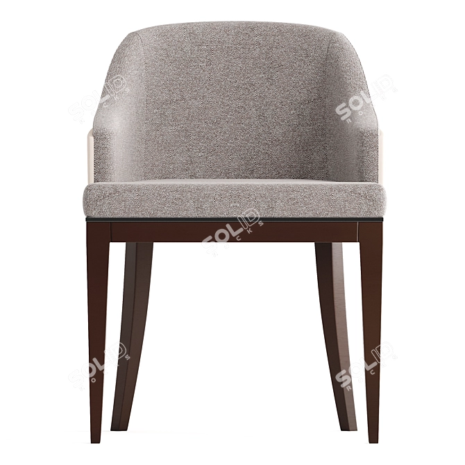 ASTER Modern Fabric Upholstered Chair 3D model image 2