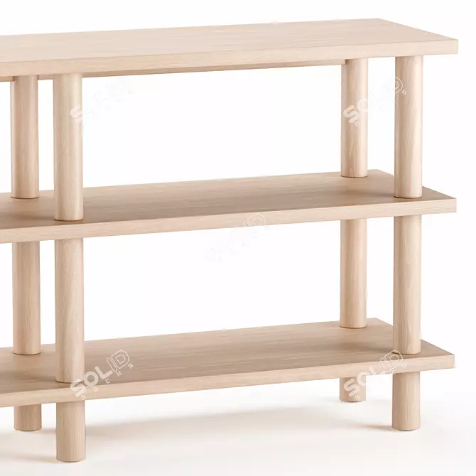 CAYMAN Bookcase Console: Stylish Organization 3D model image 3