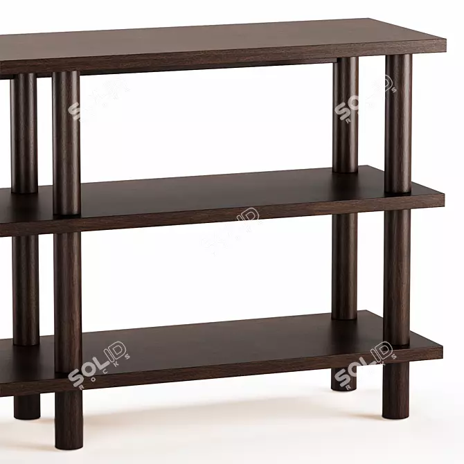 CAYMAN Bookcase Console: Stylish Organization 3D model image 4