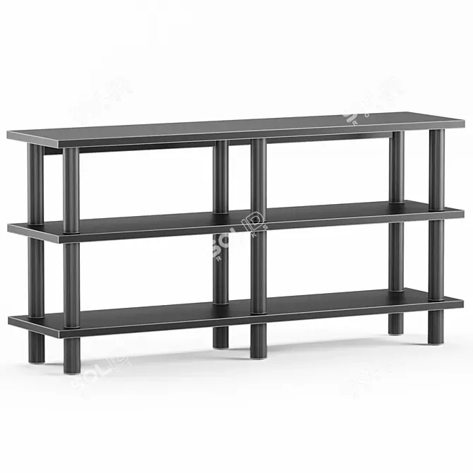 CAYMAN Bookcase Console: Stylish Organization 3D model image 5
