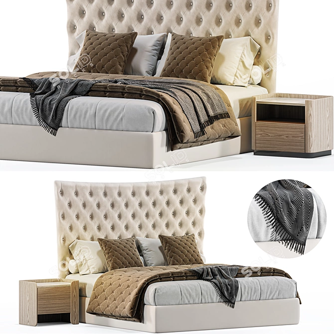 Modern LA GARD Bedroom Set 3D model image 1