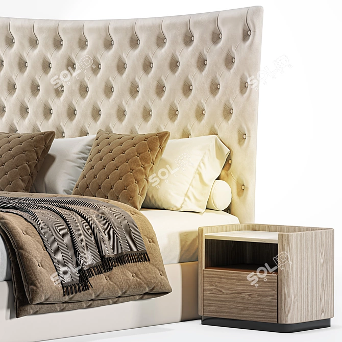 Modern LA GARD Bedroom Set 3D model image 2