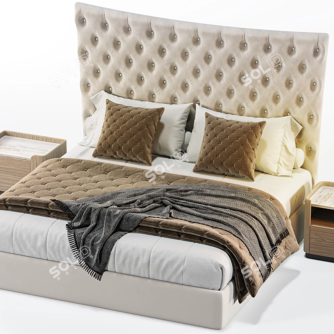 Modern LA GARD Bedroom Set 3D model image 5