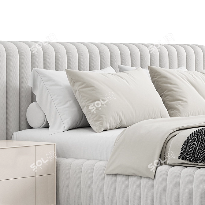 Elegant modern UNI_Bed 2015 3D model image 3