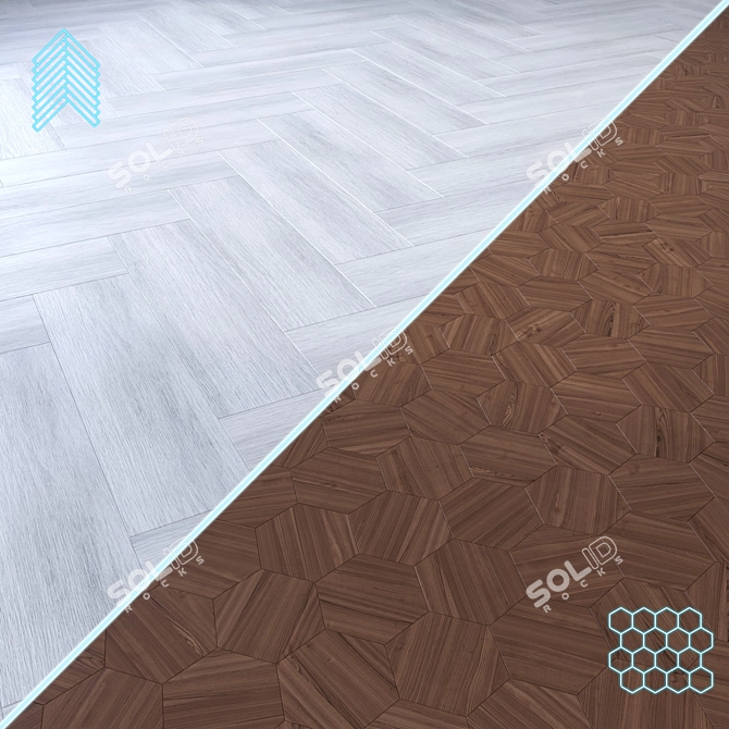 High-Quality 3D Wooden Floor 3D model image 1