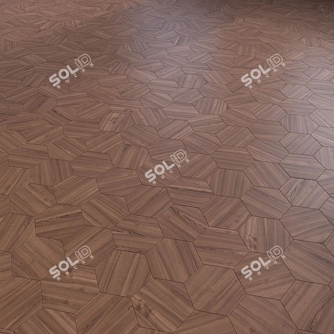 High-Quality 3D Wooden Floor 3D model image 2