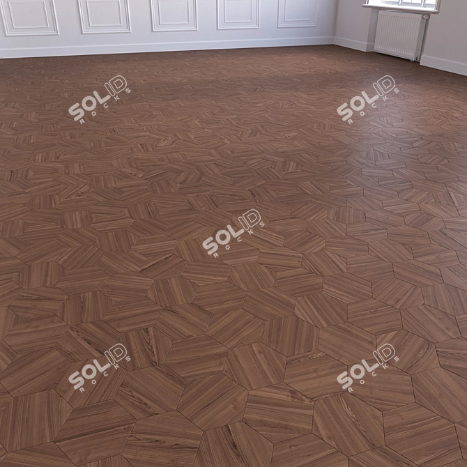 High-Quality 3D Wooden Floor 3D model image 4