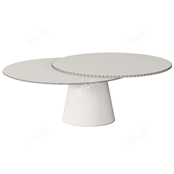 Elegant Girotondo Glass Metal Stone 3D model image 2