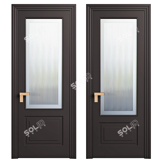 ROCCA Anthracite Doors 3D model image 2