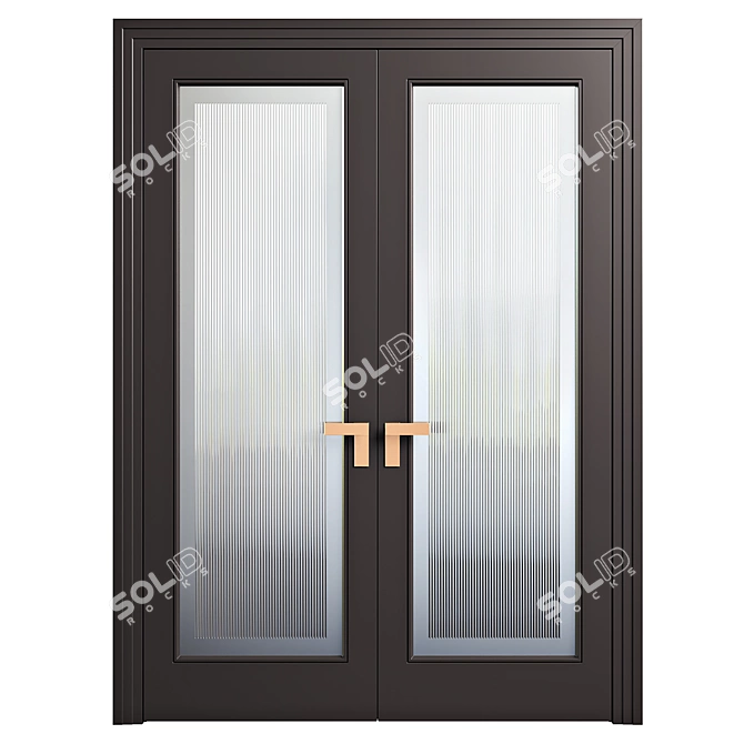 ROCCA Anthracite Doors 3D model image 4