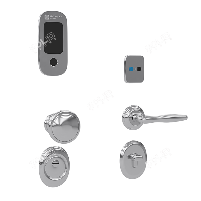 Biometric Smart Lock MorganSecret 3D model image 3