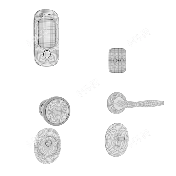 Biometric Smart Lock MorganSecret 3D model image 6