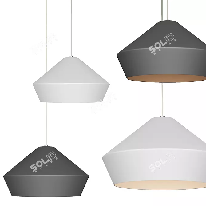 Brummel Grande Pendant Light - Modern Elegance 3D model image 1