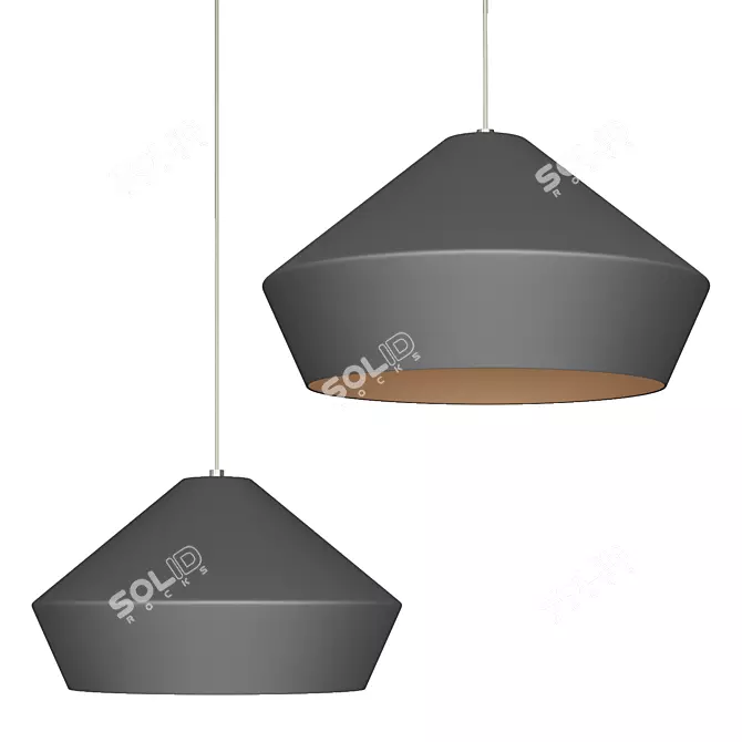 Brummel Grande Pendant Light - Modern Elegance 3D model image 2