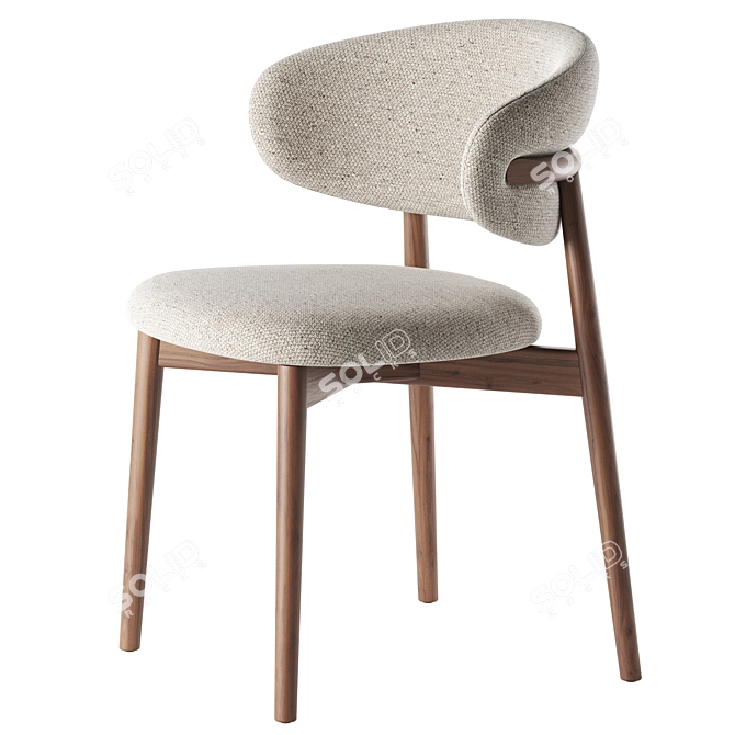 Sleek Oleandro Chair: V-Ray Ready 3D model image 1