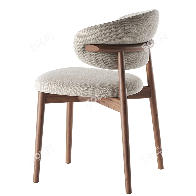 Sleek Oleandro Chair: V-Ray Ready 3D model image 3