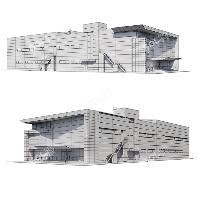 Model Trade Center Gathering 3D model image 2