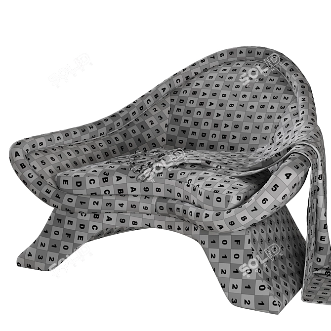 Serene Cocoon Meditation Chair 3D model image 7