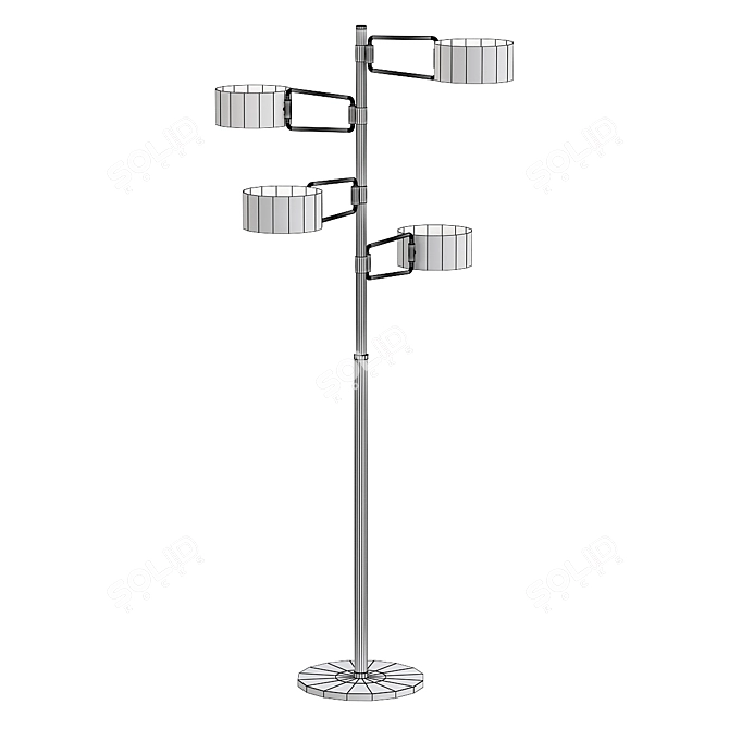 Sleek Brompton Floor Lamp 3D model image 3