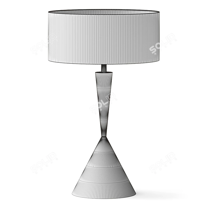 Elegant Aveline Table Lamp 3D model image 4