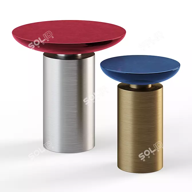 Dennis Miller Cockatoo Tables Pair 3D model image 2